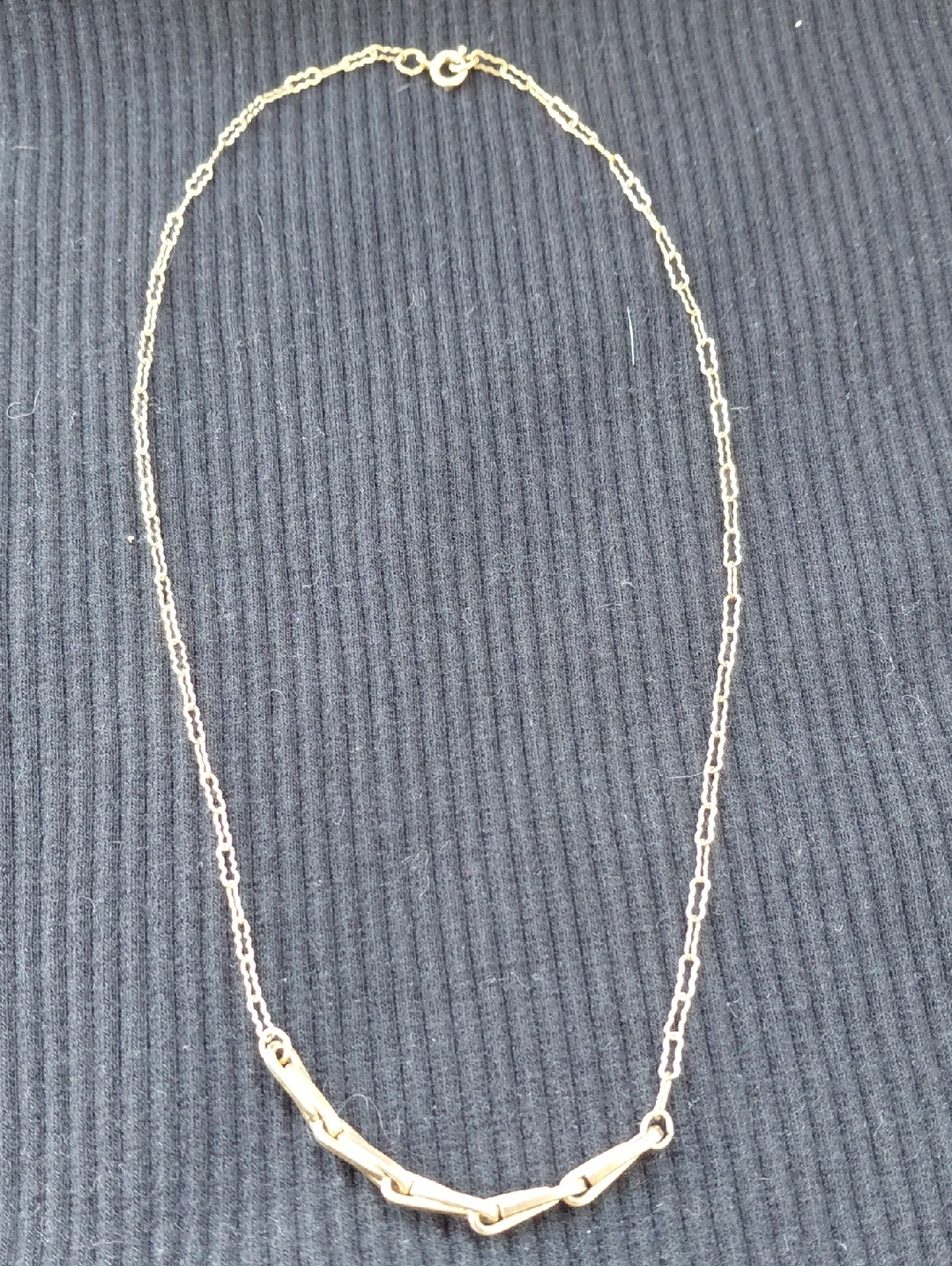 12k 1/20 Stamped 16 Inch Gold Link Chain